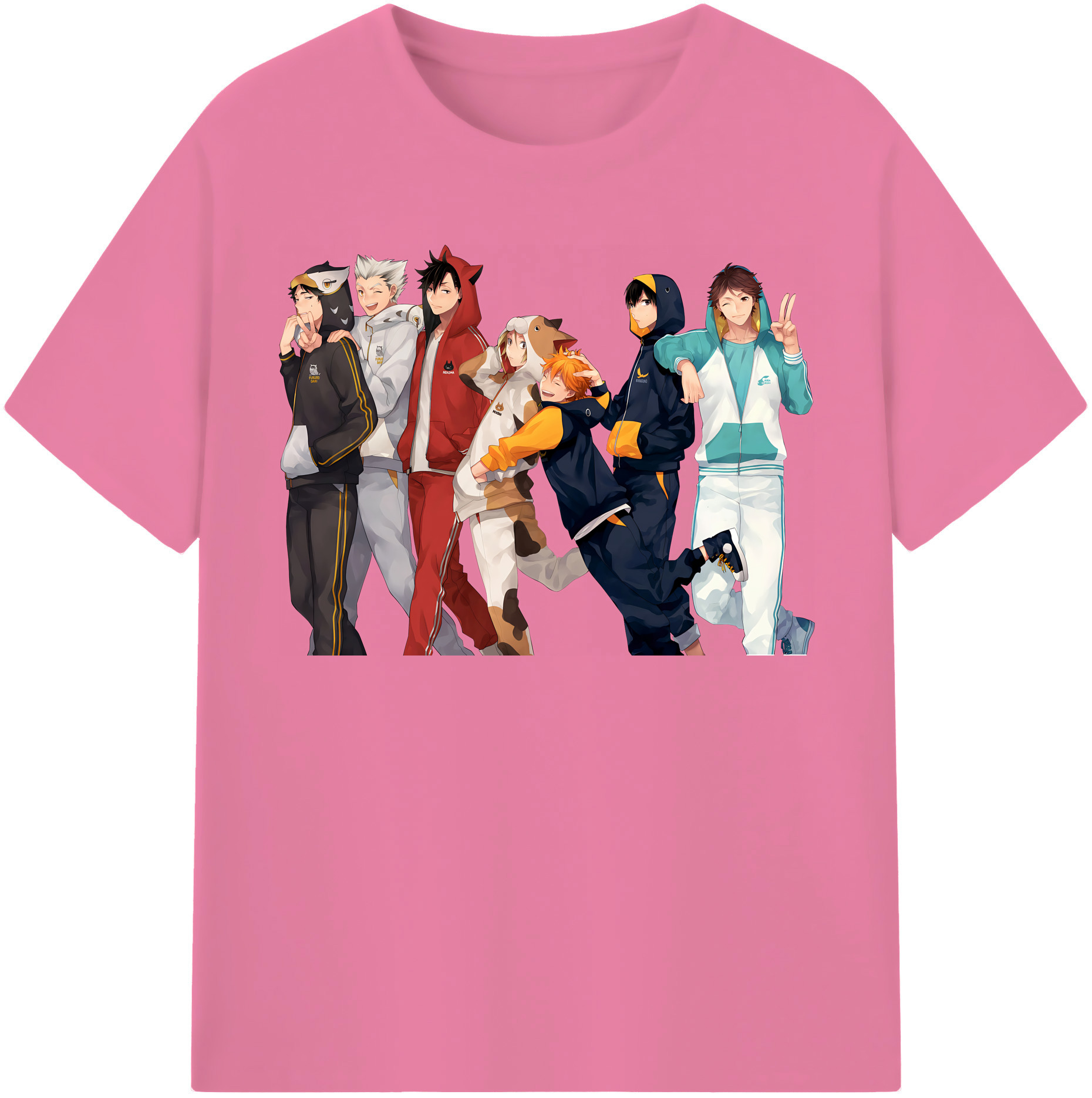 （画像用） ハイキュー!! Haikyu!! 綿100％半袖Tシャツ（フロントプリント）
